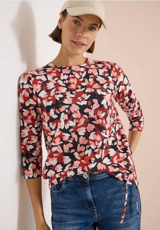 Oberteil mit 3/4-Arm und Grafikprint