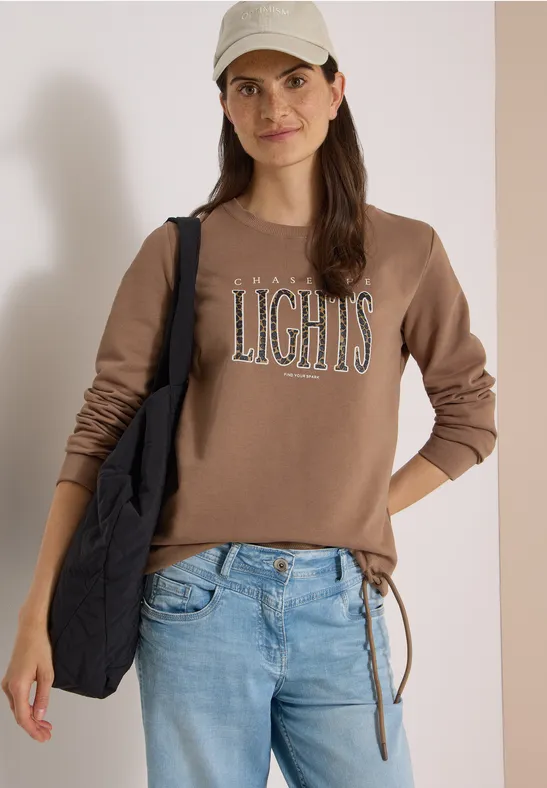 Sweatshirt mit Grafik und Tunnelzug