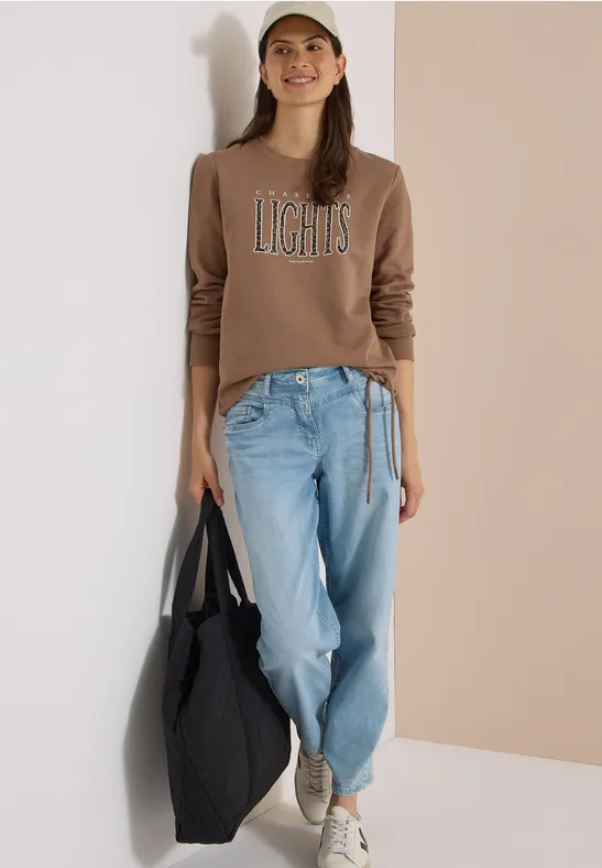 Sweatshirt mit Grafik und Tunnelzug