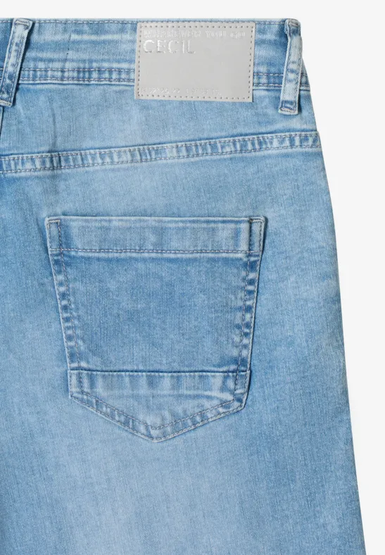 High-Waist Barrel-Leg-Jeans im Loose Fit
