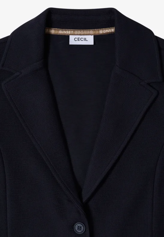 Strukturierter Blazer aus Baumwollmix