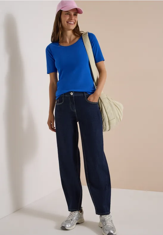 High Waist Barrel Leg Jeans