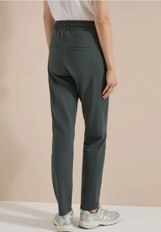 Slim Fit Jerseyhose mit Tunnelzug