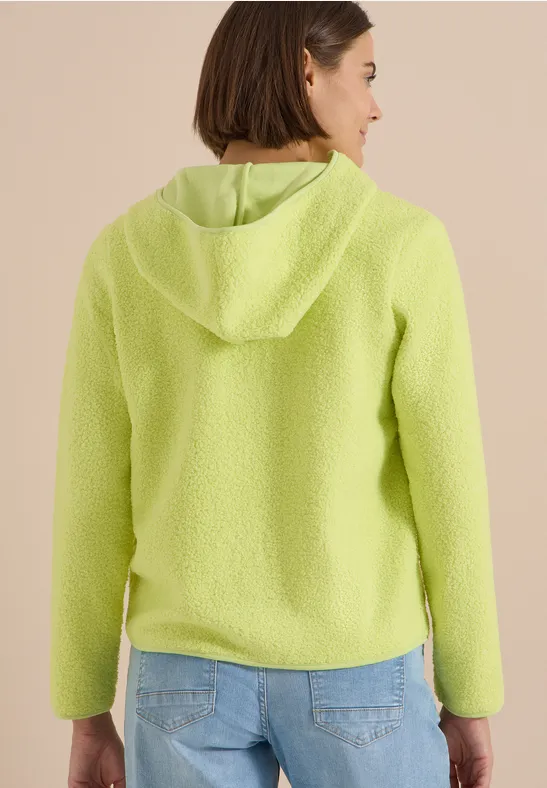 Kuschelige Teddy-Fleecejacke mit Kapuze