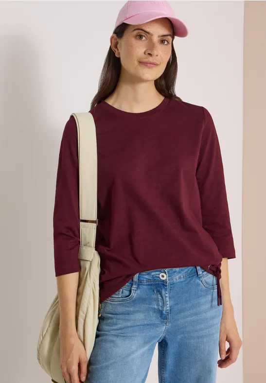Lässiges 3/4-Arm-Shirt mit Tunnelzug