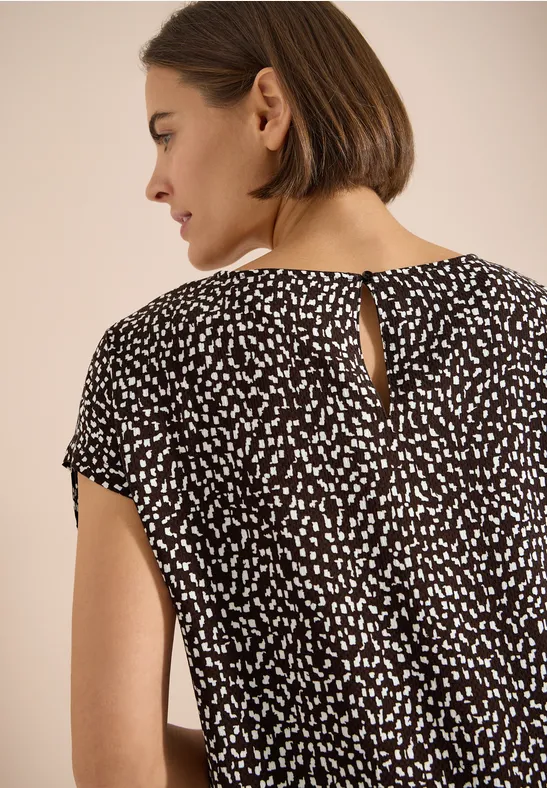 Knielanges Jerseykleid mit Print