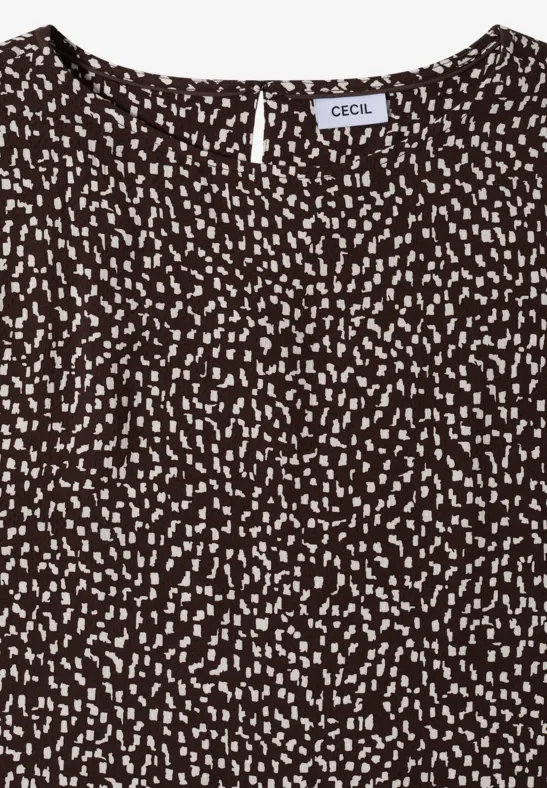 Knielanges Jerseykleid mit Print