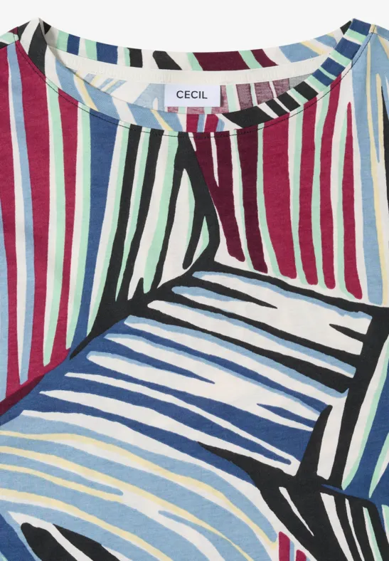 T-Shirt mit abstraktem Grafikprint