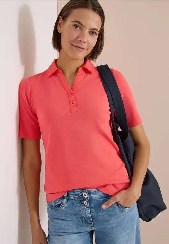Klassisches Kurzarm-Poloshirt aus Baumwolle