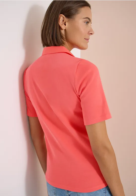 Klassisches Kurzarm-Poloshirt aus Baumwolle