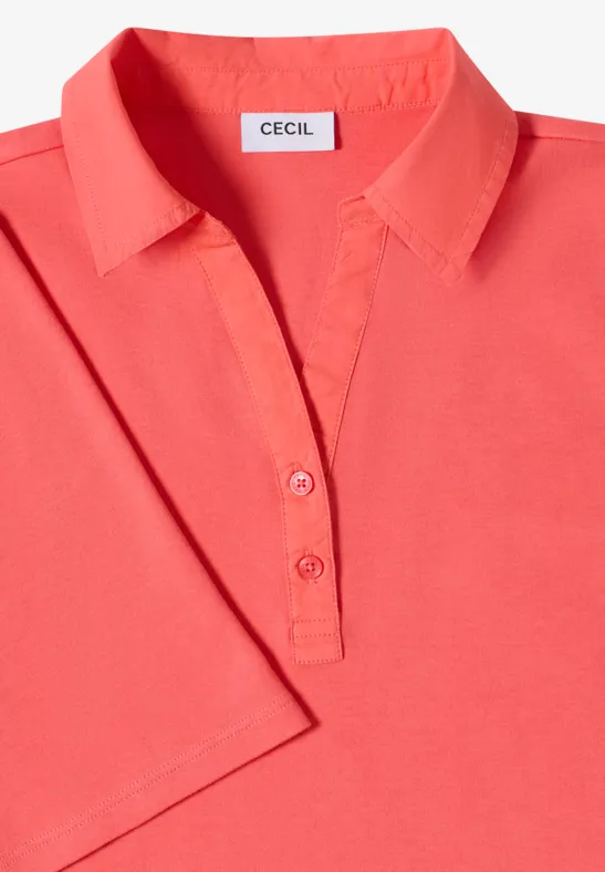 Klassisches Kurzarm-Poloshirt aus Baumwolle
