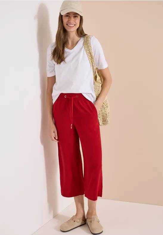 Culotte mit weitem Bein