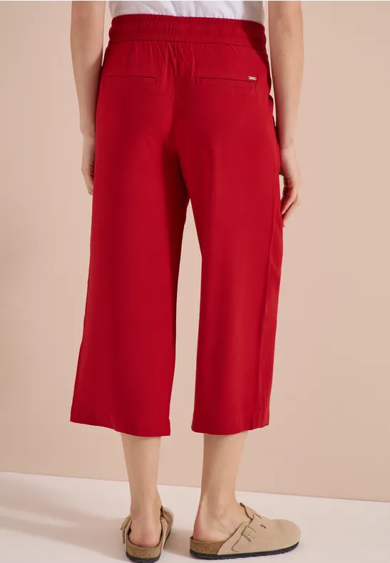 Culotte mit weitem Bein