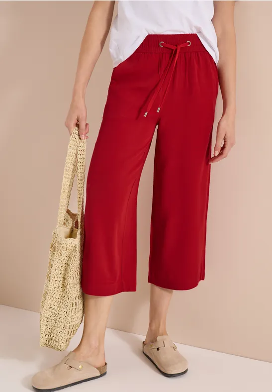 Culotte mit weitem Bein