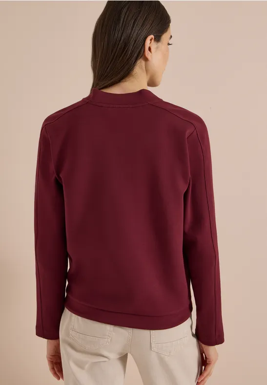 Sportlicher Sweat-Blouson mit Reißverschluss
