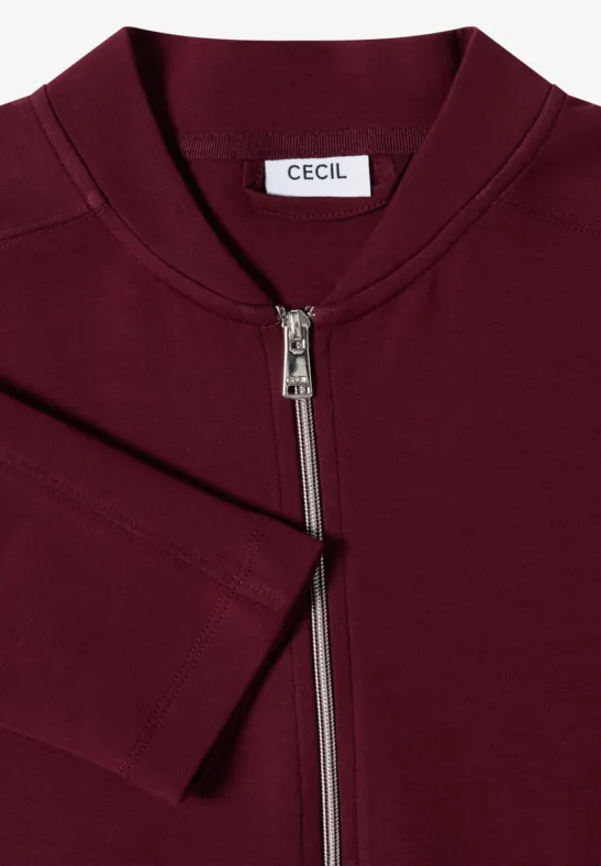 Sportlicher Sweat-Blouson mit Reißverschluss