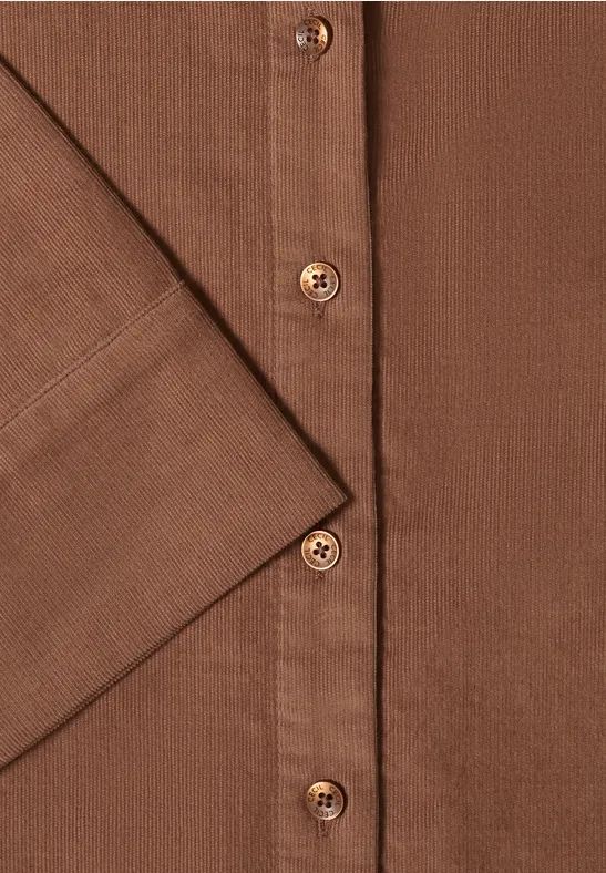 Kurzärmlige Hemdbluse aus Baumwolle