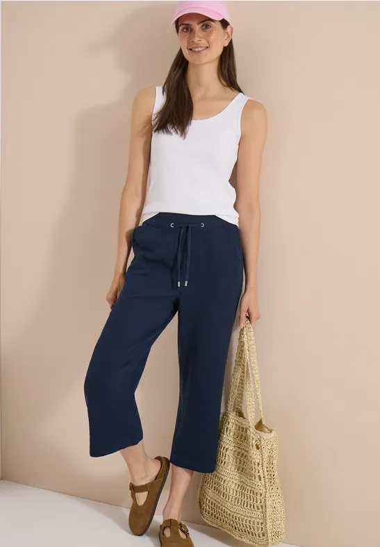 Lockere Musselin-Culotte