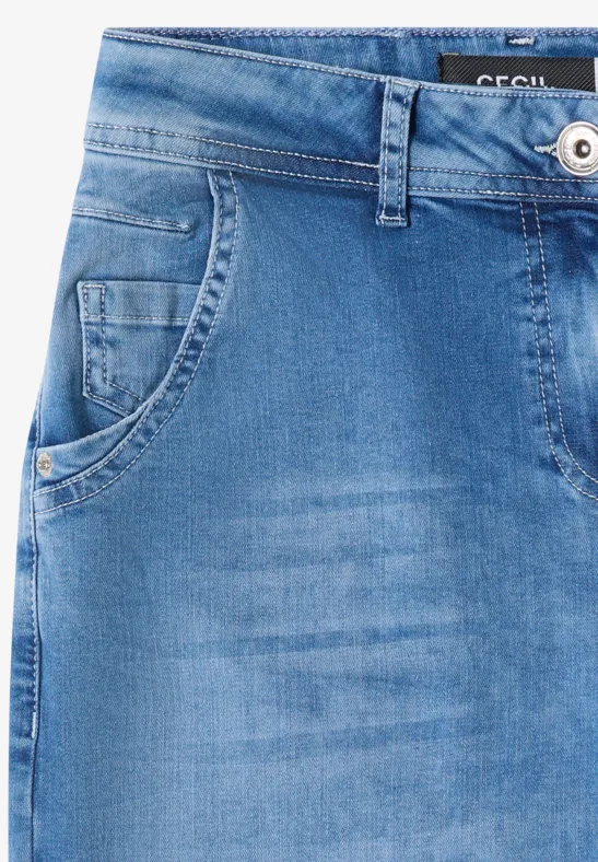 High Waist Jeans im Barrel Leg