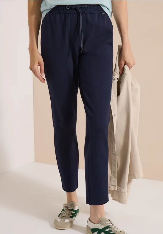 Schmale Jerseyhose mit Tunnelzug