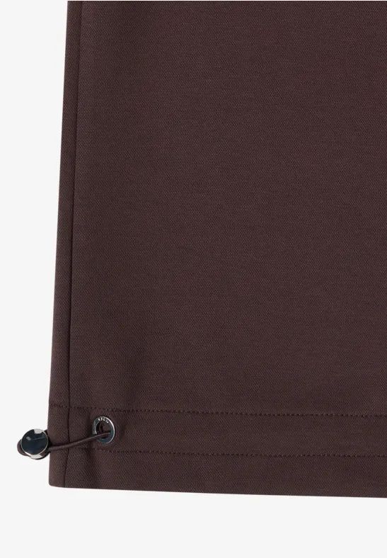 Kurzärmlige Kapuzenjacke mit Reißverschluss