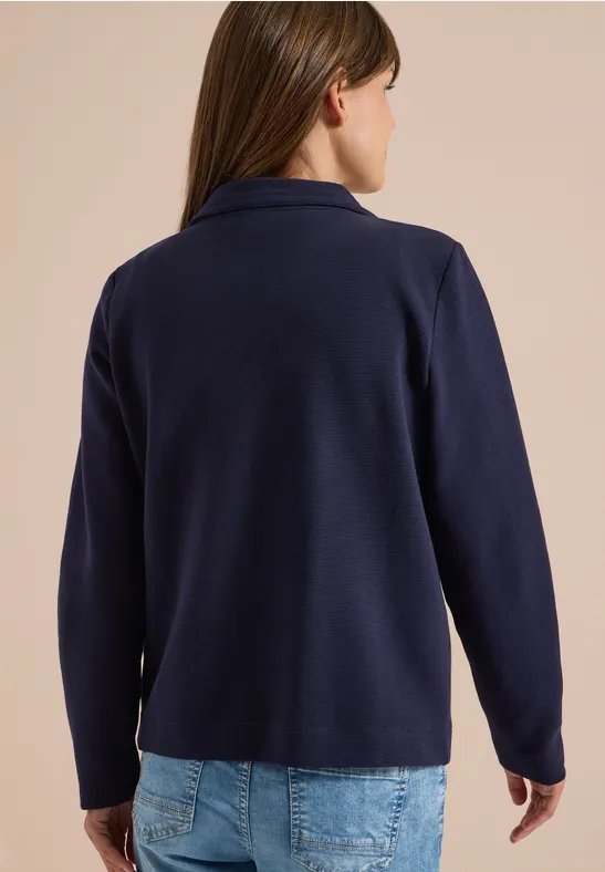 Sportliche Ottoman-Struktur Jacke
