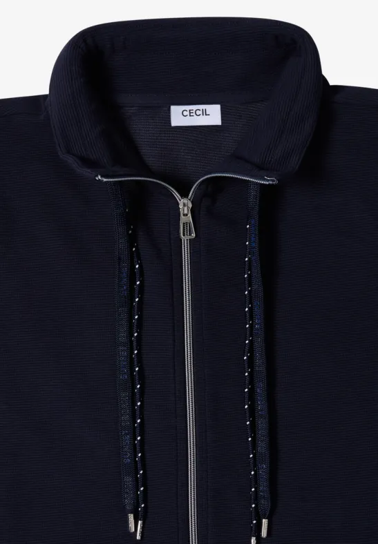 Sportliche Ottoman-Struktur Jacke