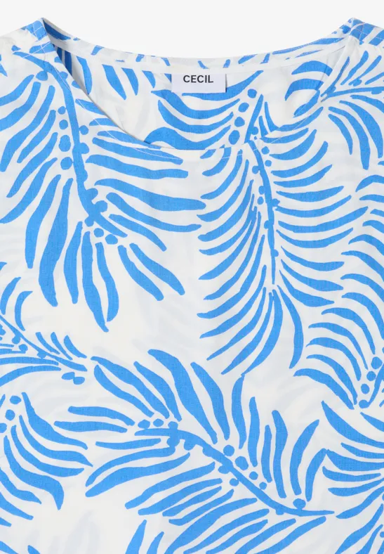 Blusenshirt mit Blätterprint