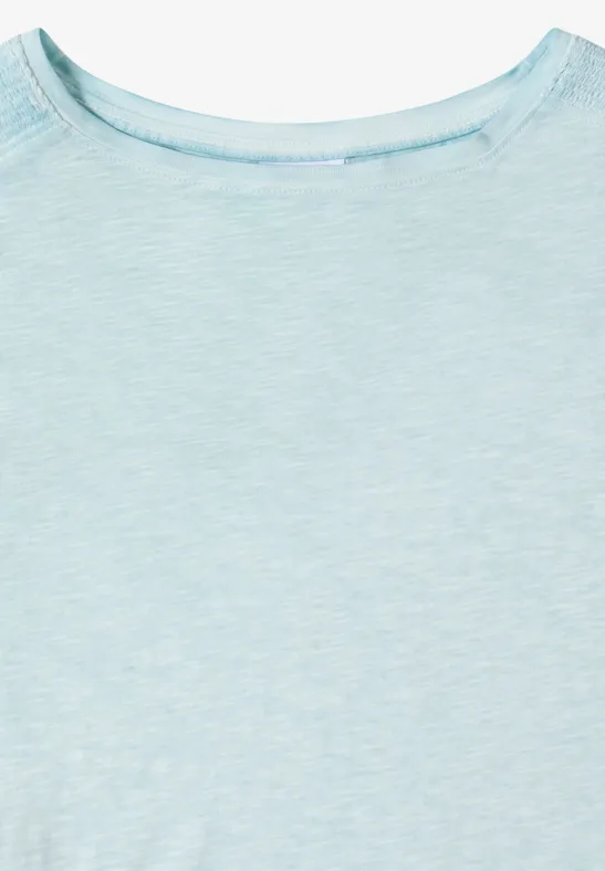 T-Shirt mit U-Boot-Ausschnitt