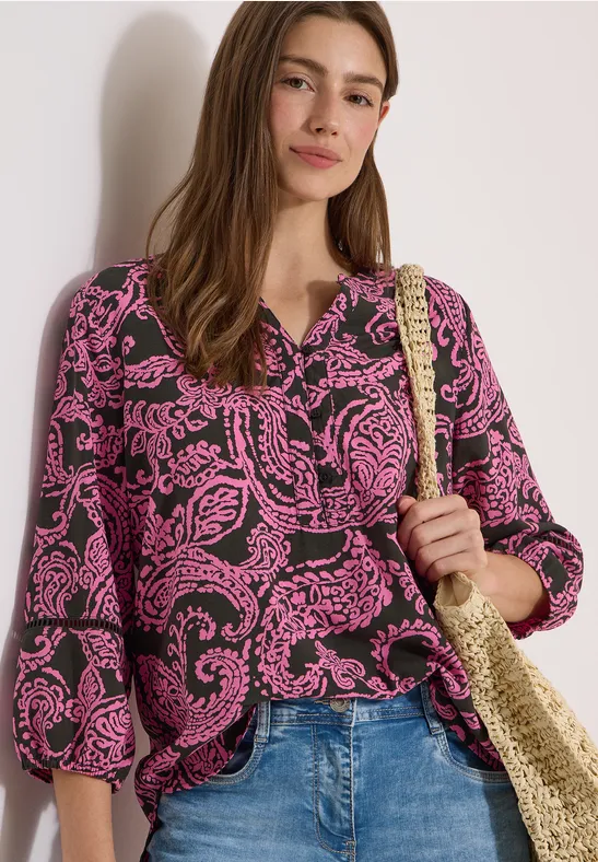 Leichte Tunika mit Paisley-Muster
