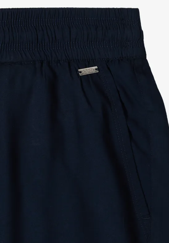 High-Waist Shorts mit weitem Bein