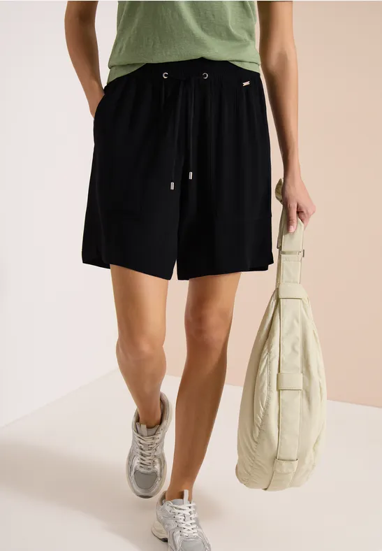 High Waist Wide-Leg-Shorts