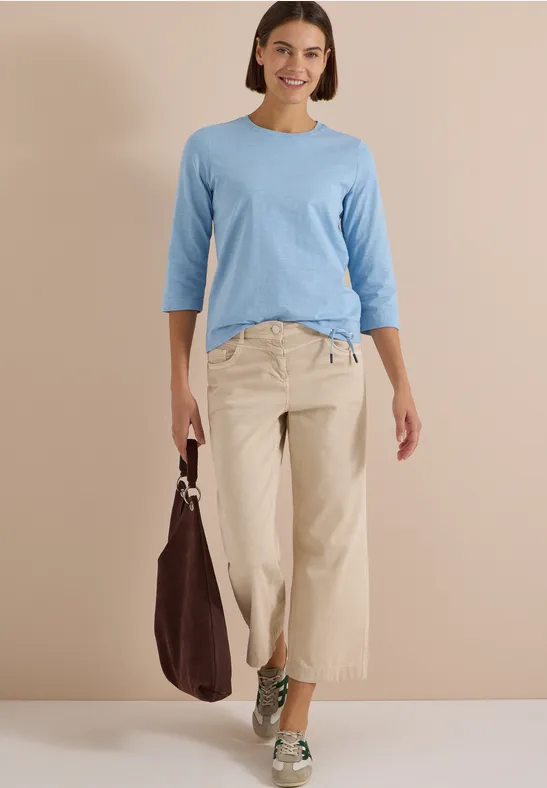 Lässiges 3/4-Arm Baumwollshirt