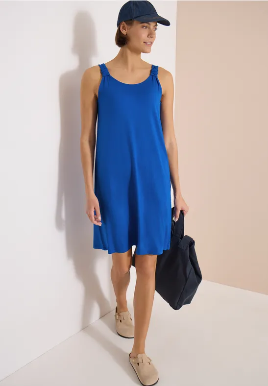 Jersey-Sommerkleid mit Knotendetail