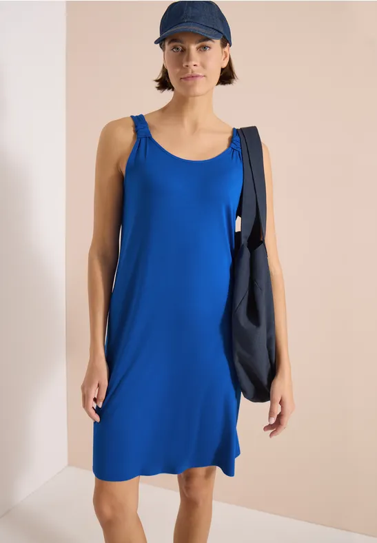 Jersey-Sommerkleid mit Knotendetail