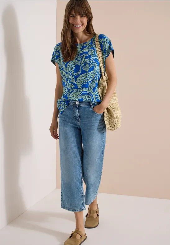 Blusenshirt mit Paisley-Print