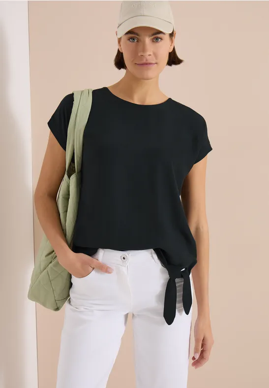 Blusenshirt mit Knotendetail