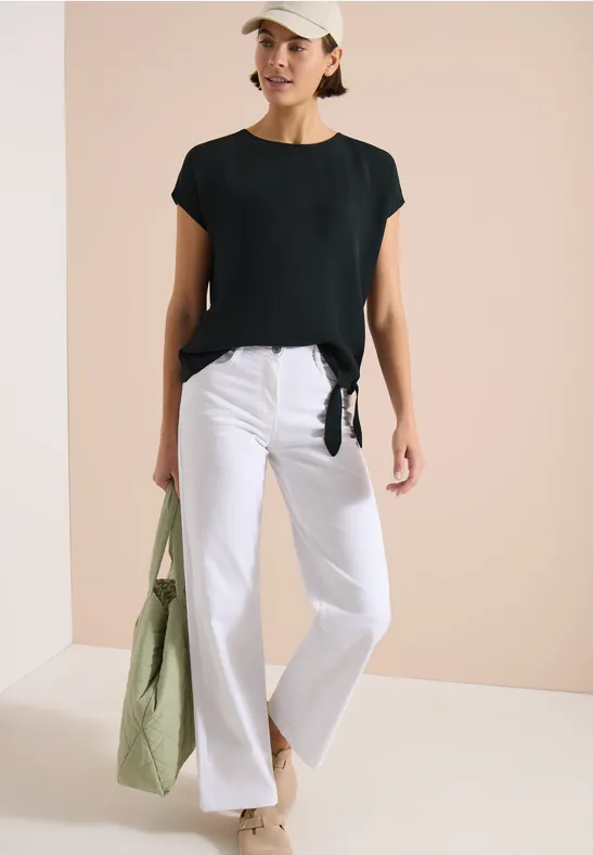 Blusenshirt mit Knotendetail