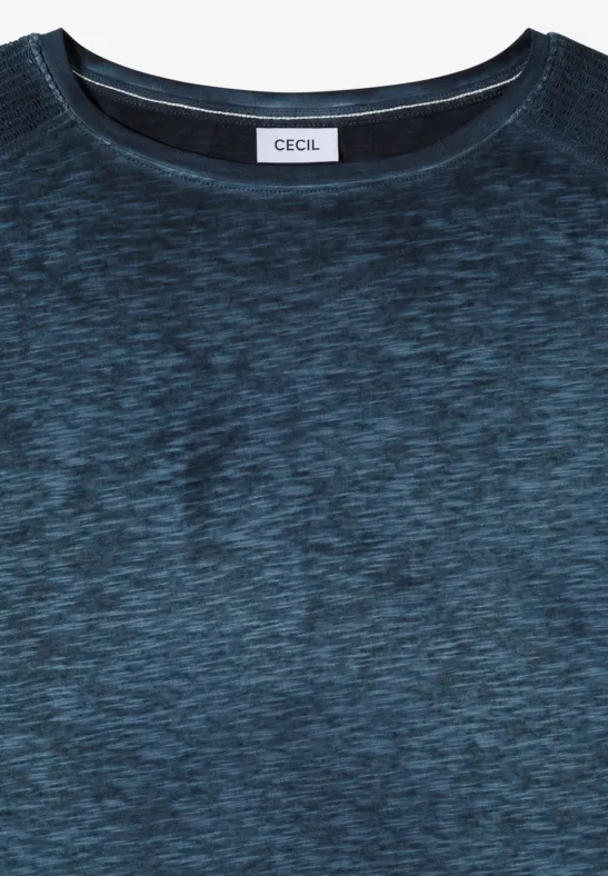 T-Shirt mit U-Boot-Ausschnitt