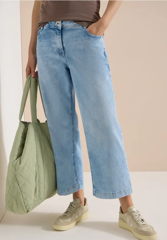 High-Waist 7/8-Jeans im Loose-Fit