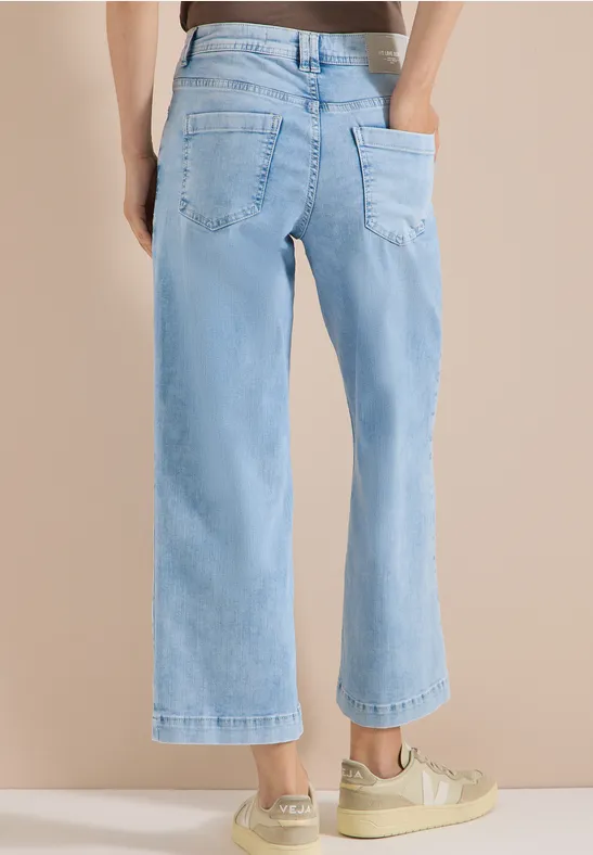 High-Waist 7/8-Jeans im Loose-Fit