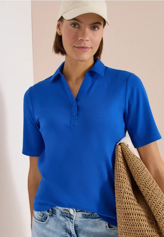 Klassisches Baumwoll-Poloshirt