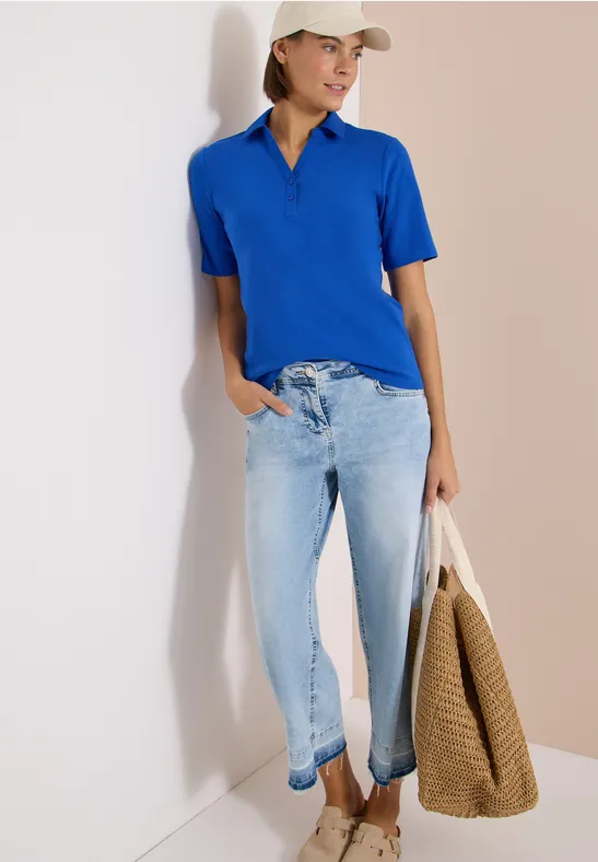 Klassisches Baumwoll-Poloshirt