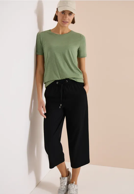 Culotte mit weitem Bein