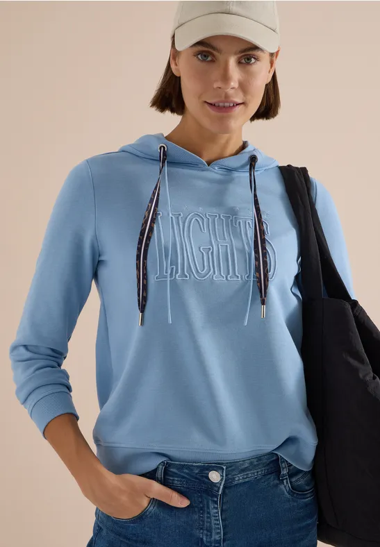 Sportlicher Kapuzenpullover mit Wording-Artwork