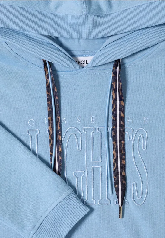 Sportlicher Kapuzenpullover mit Wording-Artwork