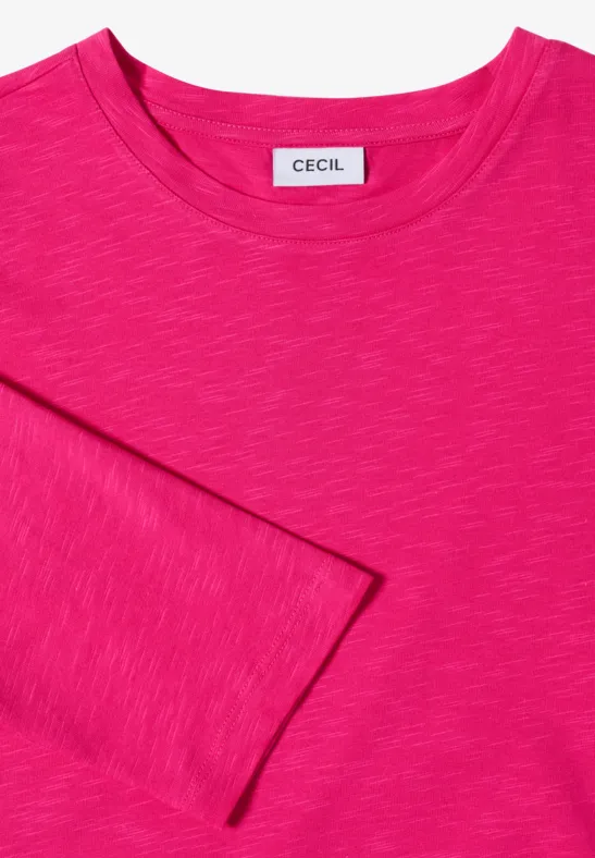 3/4-Arm Jerseyshirt mit Tunnelzug
