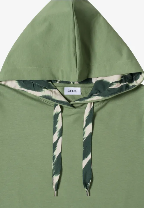 Lässiges 3/4-Arm Kapuzenshirt