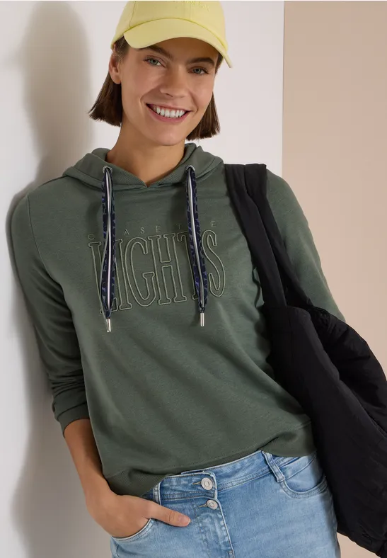 Lässiges Kapuzensweatshirt mit Grafik