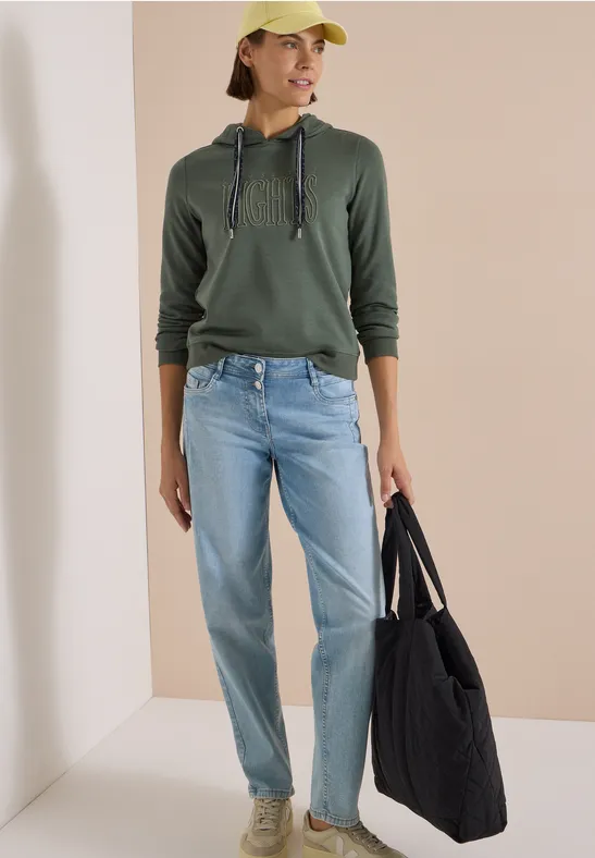 Lässiges Kapuzensweatshirt mit Grafik